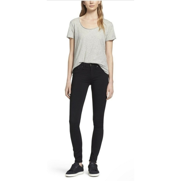 Rag & Bone Black Plush Legging Jeans - Picture 1 of 10